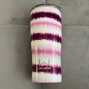 “Wellness- Pink:purple Tie Dye Tumbler”